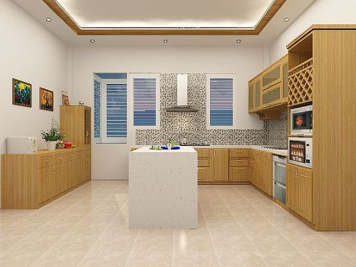 Gạch ốp phòng bếp Đồng tâm tạo không gian ấm cúng Gạch ốp phòng bếp Đồng tâm tạo không gian ấm cúng
