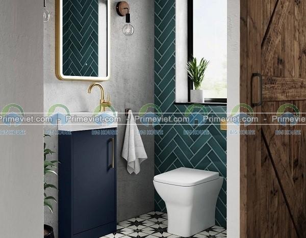 Điểm nhấn với gạch ốp trang trí cho không gian nhà vệ sinh nhỏ Điểm nhấn với gạch ốp trang trí cho không gian nhà vệ sinh nhỏ