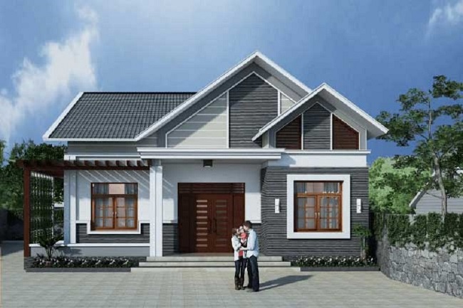 Cách chọn họa tiết gạch mặt tiền nhà cấp 4